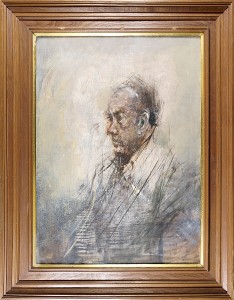 平野遼　油彩画「N氏像」