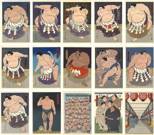 木下大門・大相撲錦絵