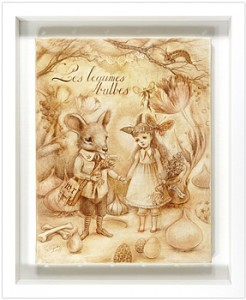 自筆画 球根の起源 ／ 野村直子