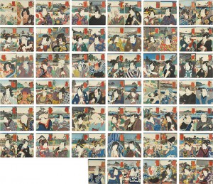 三代歌川豊国「役者見立東海道五十三駅」