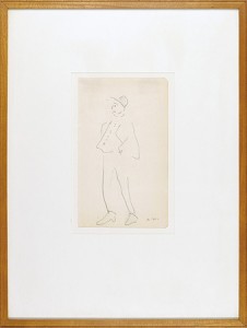 自筆画「ポケットに手をつっこんでいる男」 ／ アルベール・マルケ