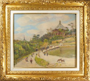 自筆画　奈良風景（仮題） ／ 中澤弘光