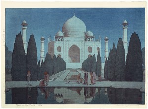 タジマハルの庭 夜 ／ 吉田博