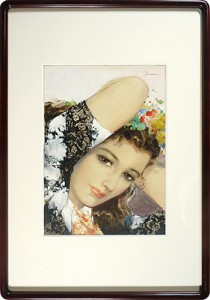 自筆画 美人（仮題） ／ 岩田専太郎