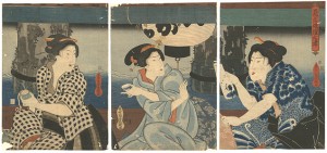 見立娘壇之浦 ／ 豊国三代