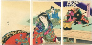 竹の一節　壇浦兜軍記　琴責の段 ／ 周延