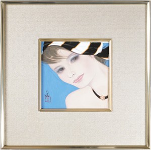 自筆画稿　『サンデー毎日』9月号表紙 ／ 岩田専太郎