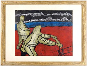 島の漁場にて ／ 小野忠重