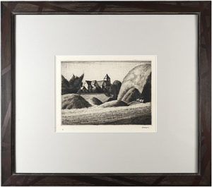 シャイイの積藁 ／ 長谷川潔