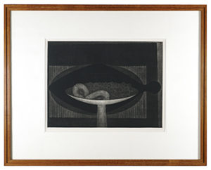 魚と果物 ／ 浜口陽三